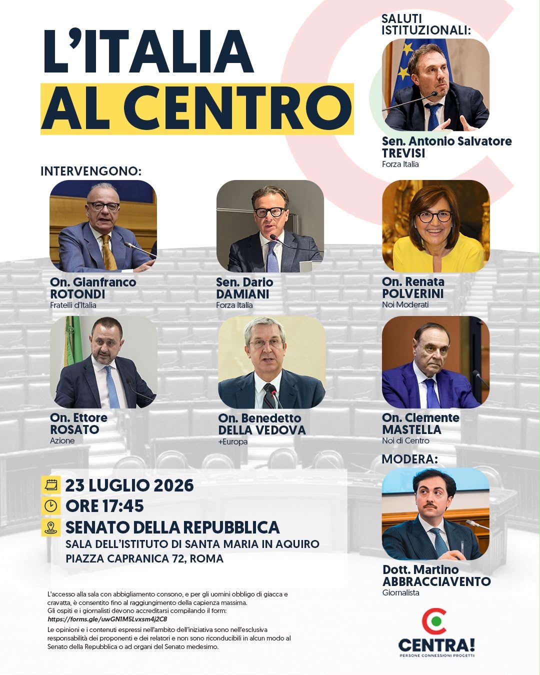 L'Italia al centro